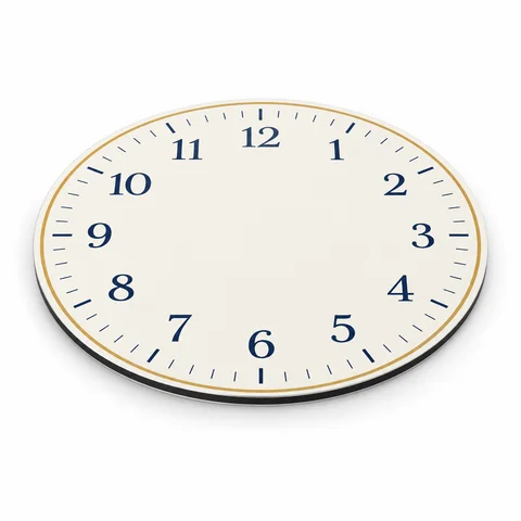 Exemple de cadran d’horloge imprimé sur Alu Dibond