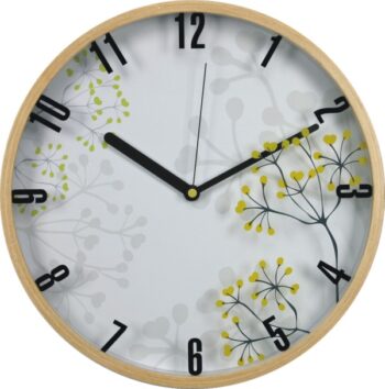 horloge murale en bois - motif arbres-0