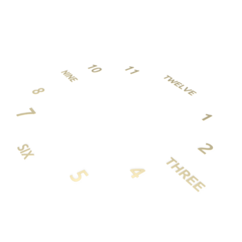 Horloge murale complète avec cadran chiffres et lettres – Image 11