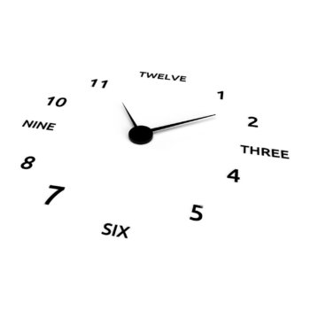 Horloge murale complète avec cadran chiffres et lettres – Image 9