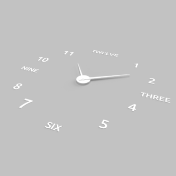 Horloge murale complète avec cadran chiffres et lettres – Image 7