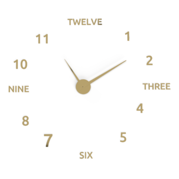 Horloge murale complète avec cadran chiffres et lettres – Image 4