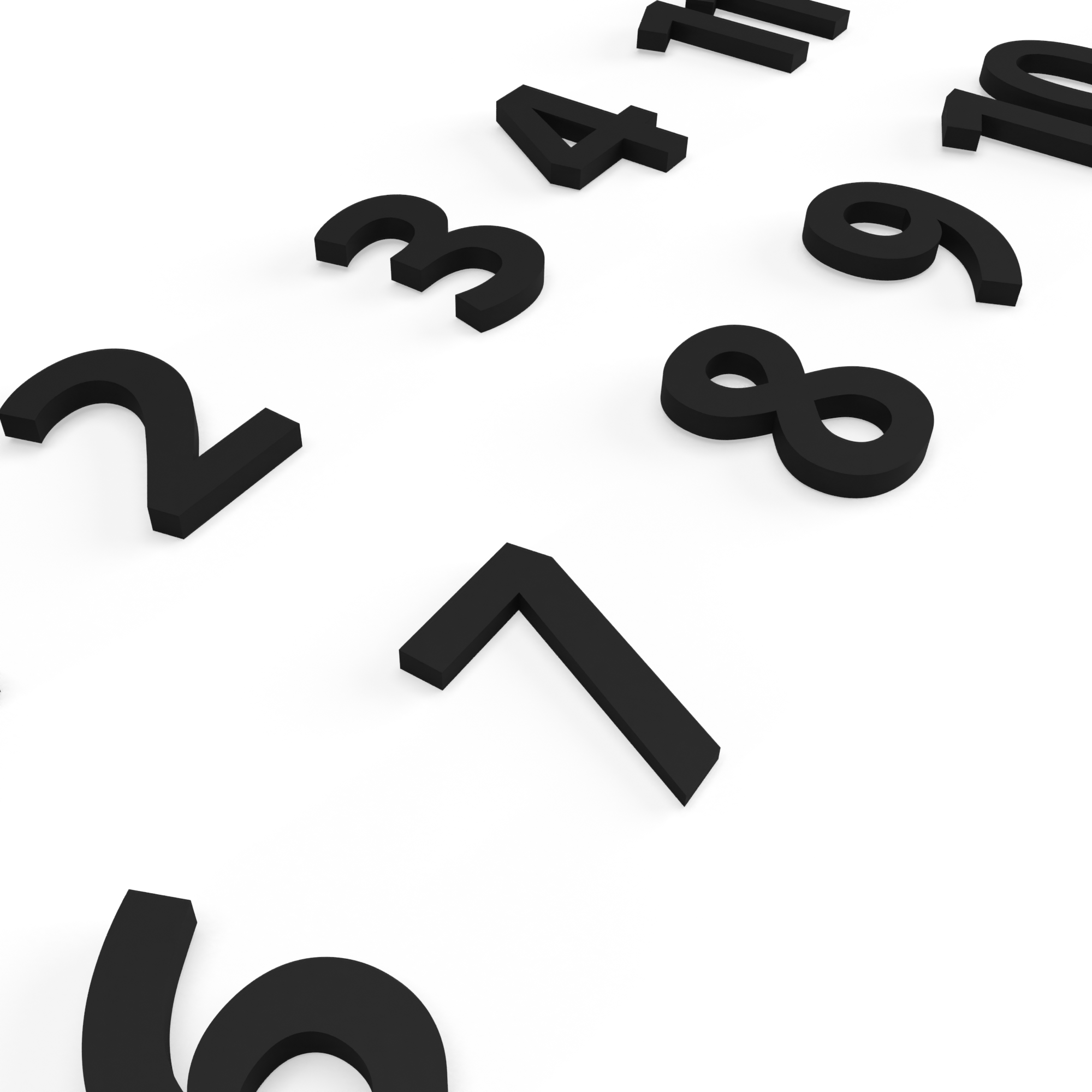 Chiffres 3D pour horloge – Image 5