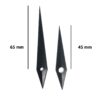 Aiguilles dauphine 45 - 65 mm - plastique - biseau
