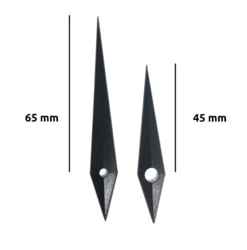 Aiguilles dauphine 45 - 65 mm - plastique - biseau