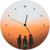 Horloge photo personnalisée sur alu dibond