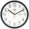 horloge murale avec date noire-0