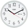 horloge murale avec date blanche-0