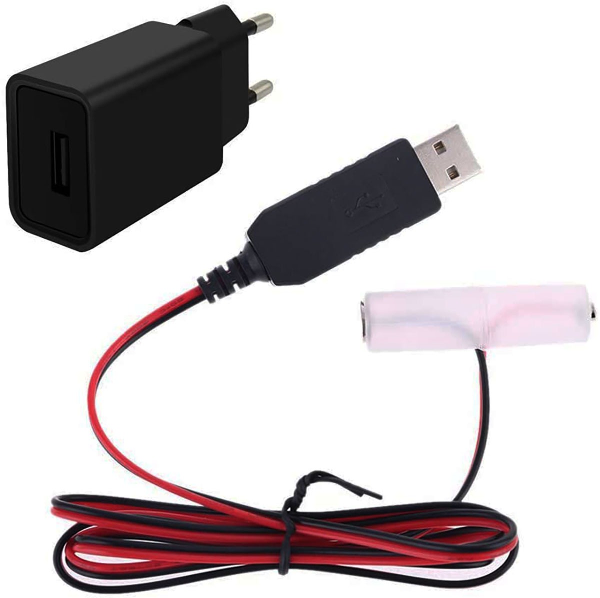 adaptateur secteur pile LR6 / AA pour créer un mécanisme d'horloge électrique