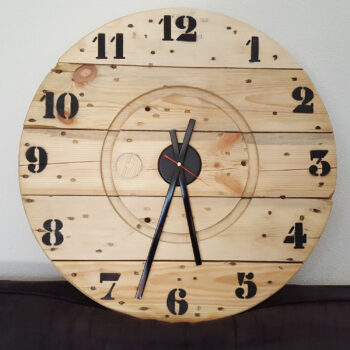 Horloge bois homemade-0
