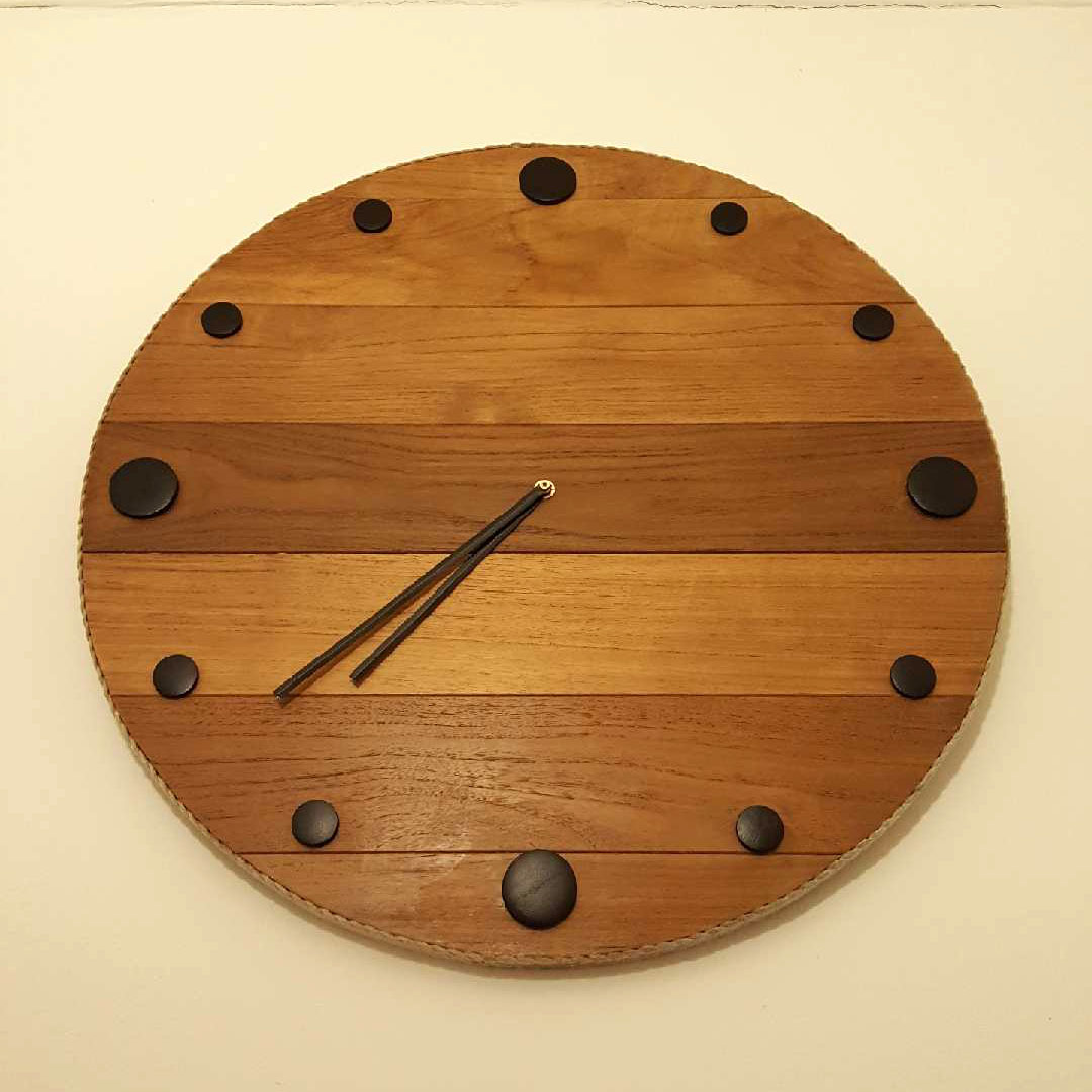 Horloge Murale En Bois – Occasion Bon état, Sans Marque, Idéale Décoration Vintage Ou Rustique