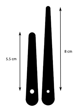 Aiguilles bout arrondi 5.5 - 8 cm PLA