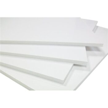 Plaque carton plume blanc - format et épaisseur au choix