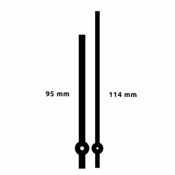 Aiguilles 95 / 114 mm droites - Alu - 6 couleurs