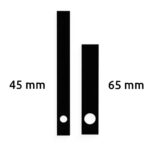 Aiguilles 45 - 55 mm droites style large PLA