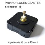 mécanisme d'horloge pour horloges géantes SILENCIEUX - fixation euroshaft