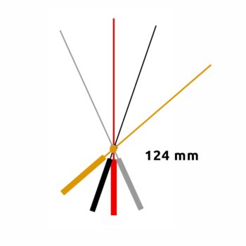 Trotteuse 124 mm Alu
