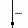 Trotteuse 43 mm alu