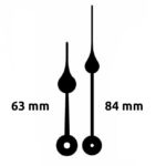 Aiguilles poire 63 / 84mm
