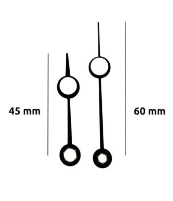 Aiguilles 45 / 60 mm avec cercle