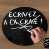 KIT pour créer une horloge ardoise a personnaliser a la craie liquide - 30 cm