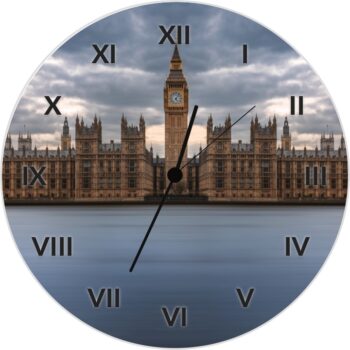 Horloge photo personnalisée - photo centrale et chiffres romains – Image 3