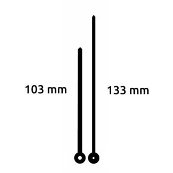Aiguilles droites avec pointe 103 / 133 mm