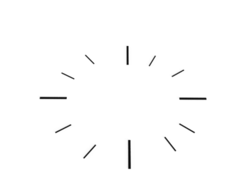 Traits 3D pour cadran horloge
