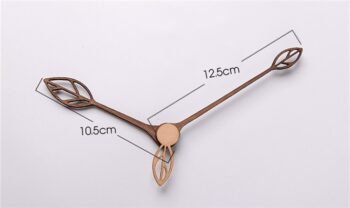 Aiguilles bois 10.5 - 12.5 cm - style feuilles