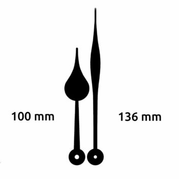 Aiguilles poire 100 - 136 mm - Alu