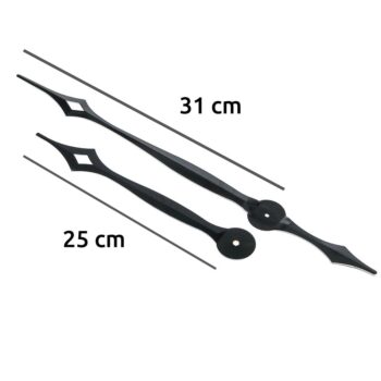 Aiguilles style poire 24 / 31 cm fixation euro