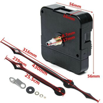 Pack mécanisme extra fort et aiguilles 25 / 31 cm – Image 3
