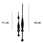 Aiguilles style poire 11 / 16cm PLA fixation euro et round