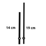 Aiguilles 14 / 19 cm droites plastique