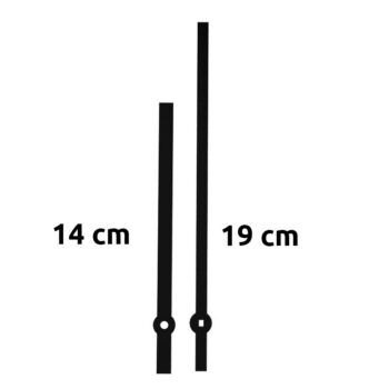 Aiguilles 14 / 19 cm droites plastique