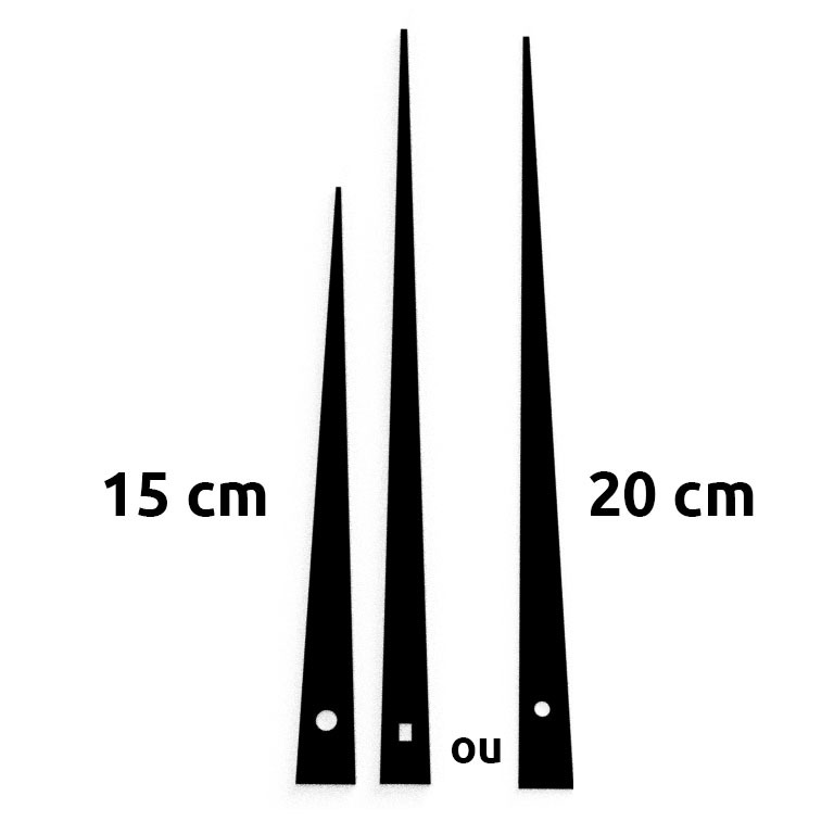 Aiguilles 15 / 20 cm - plastique - round