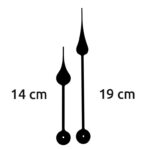 Aiguilles géantes style poire 14 / 19 - fixation euro ou round - PLA