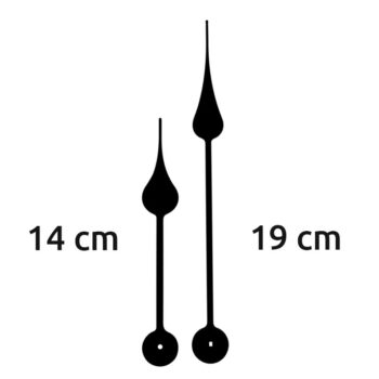 Aiguilles géantes style poire 14 / 19 - fixation euro ou round - PLA