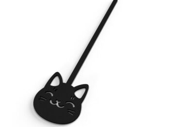Pendule avec tête de Neko (chat) - couleur au choix