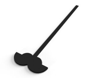 Pendule moustache - couleur au choix