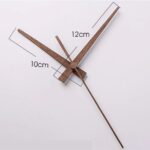 Aiguilles bois 10 - 12 cm droites avec trotteuse bois