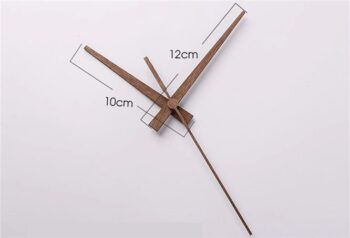 Aiguilles bois 10 - 12 cm droites avec trotteuse bois