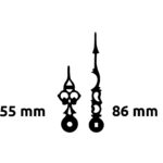Aiguilles style ancien - 55 - 86 mm fixation euro - PLA