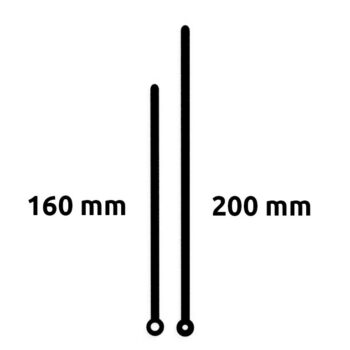 Aiguilles droites sans contrepoids 160 / 200 mm - PLA