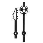 Aiguilles foot - chaussure et ballon - taille au choix