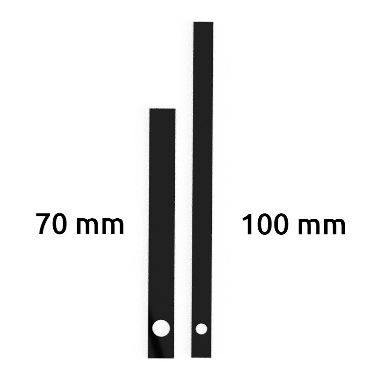 Aiguilles 70 - 100 mm droites style large PLA