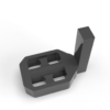 trotteuse en forme de pédale 3D