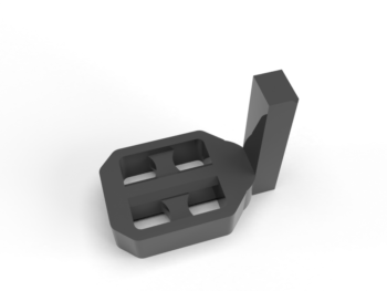 trotteuse en forme de pédale 3D
