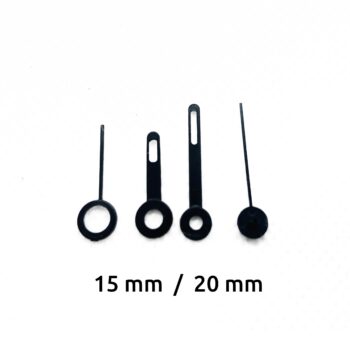 Aiguilles micro horloge 15 / 20 mm droites UTS