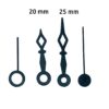 Aiguilles micro horloge 20 / 25 mm -STD